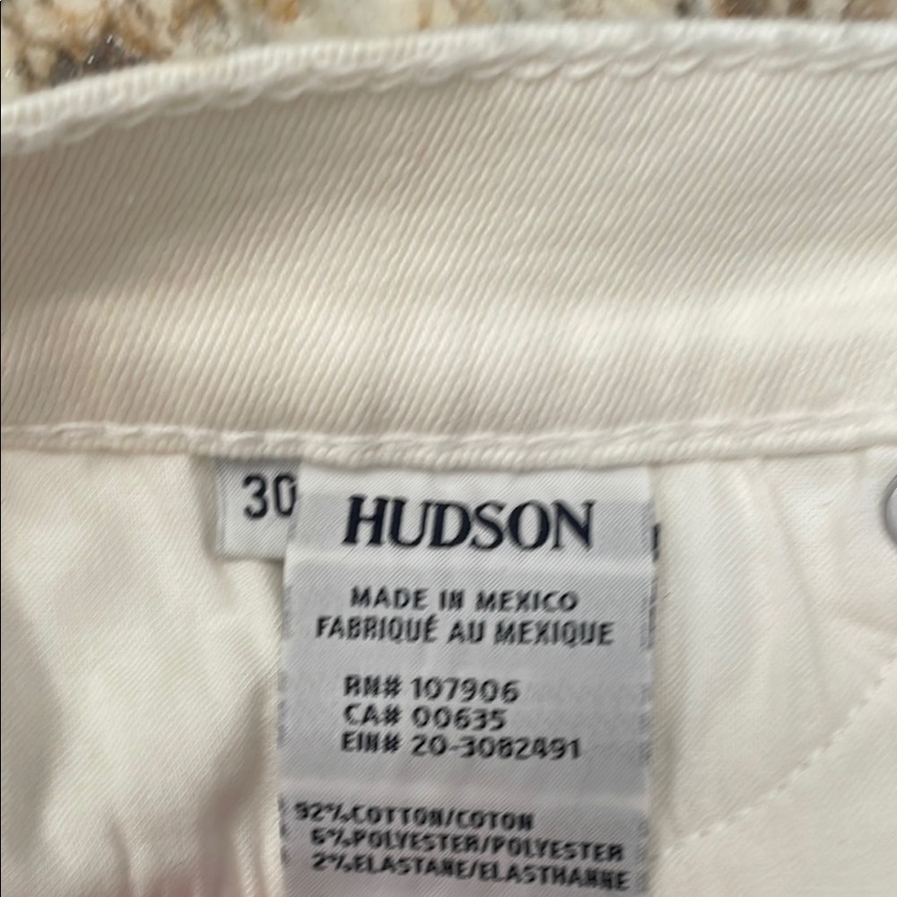 Hudson white Distressed Skinny Jeans - Picture 4 of 5